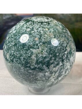 Large Moss Agate Sphere